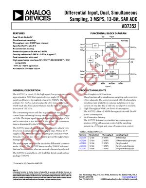 AD7352YRUZ-500RL7 datasheet  